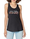 Star Trek Débardeur dos nageur pour femme avec logo Voyager Title, noir, Taille XL