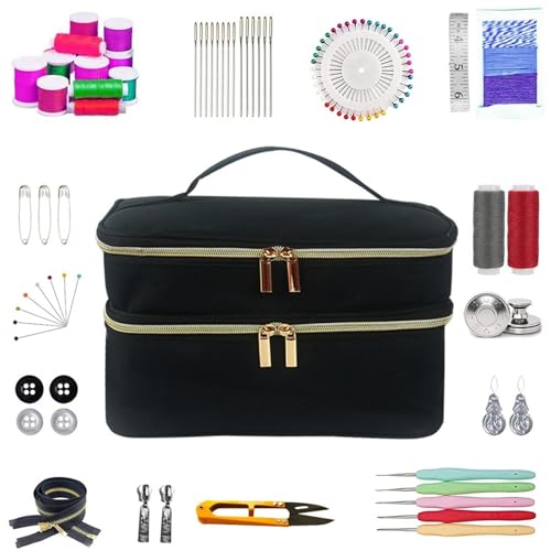 Organisateur de sac à couture double couche pour tout ranger sans effort
