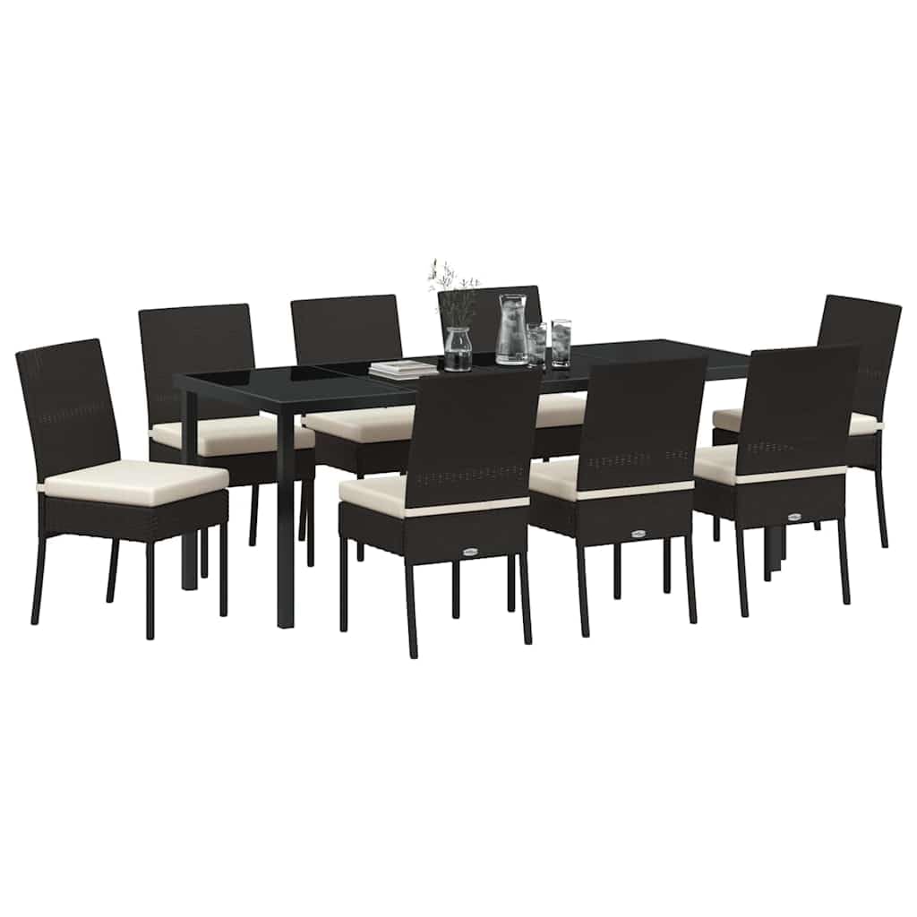 Mobilier moderne pour jardin et terrasse vidaXL noir pour des repas confortables outdoor