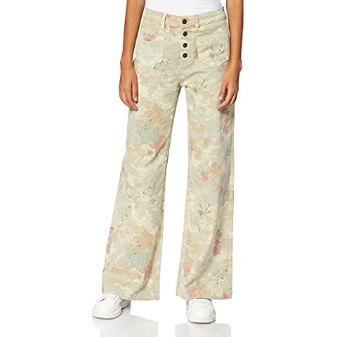 Desigual Women's Floral Camouflage Wide Leg Trousers Cover