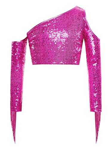 Ensemble danse jazz enfant fille 7-8 ans avec top fuchsia