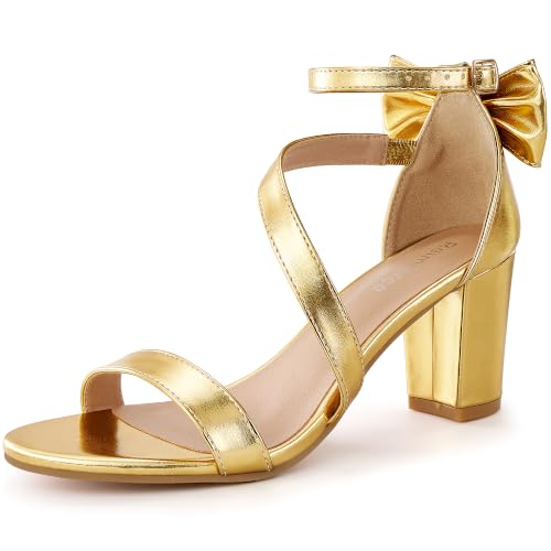 Image of Reimferce Comfortable Block Heels for Women: Cushioned Insole