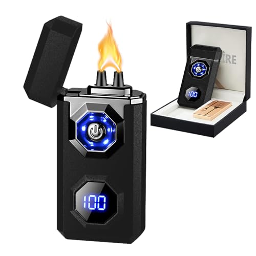 Encendedor eléctrico recargable tipo plasma SKRFIRE negro miniatura 1