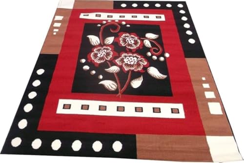 Image of Soft Modern Washable Beautiful Acrylic Rugs for Home Decor Living Room 8x11 feet (240 x 330 CM) Red