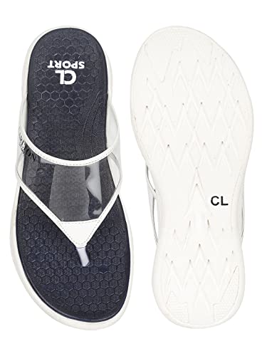 Image of Women's Cl-kan-w-sl01b Navy White Slipper