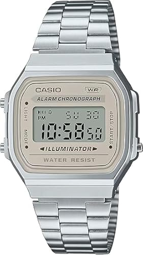 [�J�V�I] CASIO �f�W�^�� �r���v ���B���e�[�W�V���[�Y A168WA �����Y ���f�B�[�X �L�b�Y �V���o�[ �C�O���f�� �����{�b�N�X���� (A168WA-8AY(���C�g�x�[�W��)) [���s�A���i]