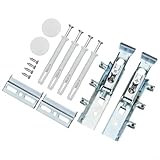 Photo Gallery honseadek set di 2 grucce regolabili nascoste per armadietti, con viti e coperture decorative, adatte per mobili da cucina e bagno, fino a 100 kg Photo Gallery honseadek set di 2 grucce regolabili nascoste per armadietti, con viti e coperture decorative, adatte per mobili da cucina e bagno, fino a 100 kg