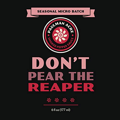 Paulman Acre: Don't Pear the Reaper Hot Sauce (5floz) Fermented Carolina Reaper, 7-Pot, Pear and Raspberries