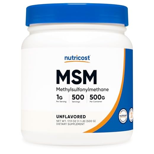 Nutricost Pure MSM Powder 500 Grams (Methylsulfonylmethane)