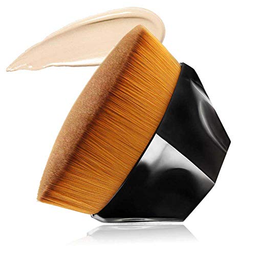 Foundation Brush Magic Foundation Brush Petal No Trace Makeup Brush High Density Seamless Foundation Brush BB Cream Makeup Brush Loose Powder for Blending Liquid, Cream, Concealer, With Storage Box