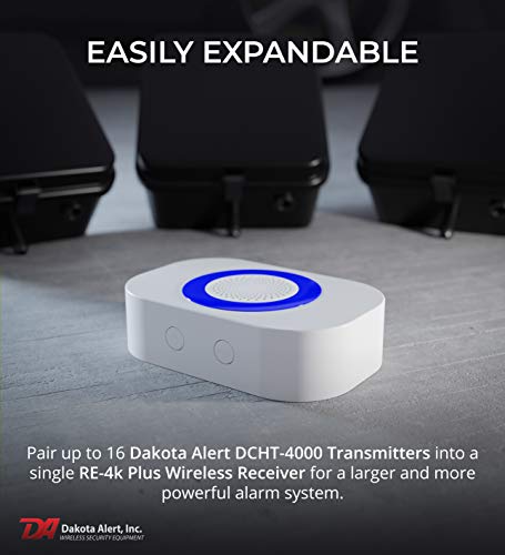 Image of Dakota Alert Driveway Alarm Sensor - Wireless One Mile DCRH-4k Plus Rubber Hose Driveway Alarm System, Relay Outputs, RE-4k Plus Receiver & DCHT-4000 Transmitter with 25-FT Rubber Hose Sensor