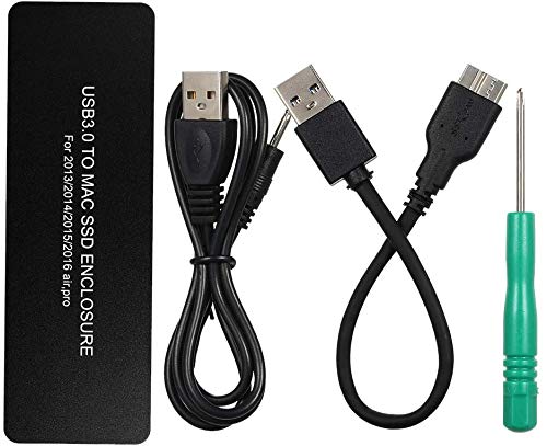 Tobo USB 3.0 to Mac SSD Enclosure Caddy Adapter Compatible with 2013 2014 2015 2016 air pro (MAC-SSD-CASE) - TD397HS-01 (B08V5D2JWL) Amazon Price History, Amazon Price Tracker