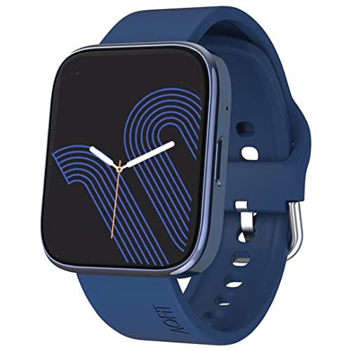 Image of AQFIT W9 Quad Bluetooth Calling Smartwatch For Men and Women| 1.69 inch Full Touch Screen HD Display with Voice Assistant |SpO2 , Heart Rate Monitoring | Up to 10 Days of Battery Life | IP67 Water Resistant | (Blue)