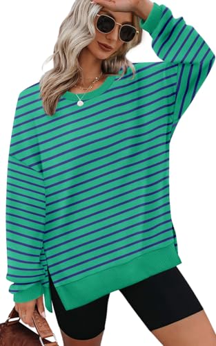 Image of XIEERDUO Womens Oversized Sweatshirts Pullover Casual Crewneck Long Sleeve Tops Comfy