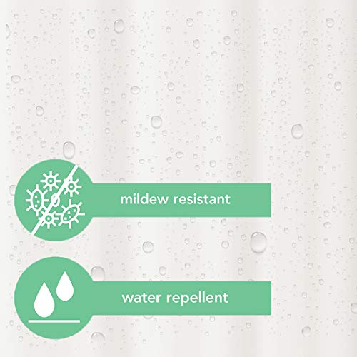 EXCELL Home Fashions Best Quality Vinyl Shower Curtain Liner, Mold and Mildew-Resistant Water-Repellent Bath Liner with suction cups for Master Bathroom,Kid's Bathroom, Guest Bathroom, 70"x78", White - Thumbnail 5
