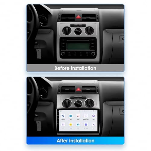 Radio 2 DIN para Touran con Siri para conducir sin soltar el volante 2