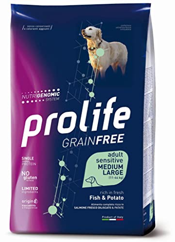 prolife Grain Free Sensitive Pesce e Patate Medium/Large 10 kg