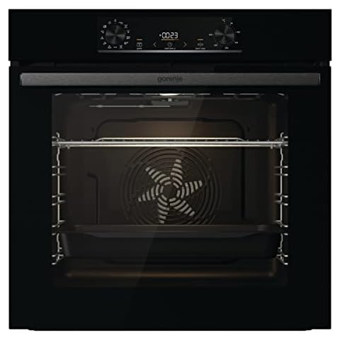 Gorenje OptiBake BOS6737 E02B Einbau-Backofen / 77L / AquaClean/Heißluft/ExtraSteam/AirFry/PerfectGrill/Pizzamode 300°C/Schwarz Cover