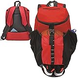 Athletico Basketball Bag - Large Basketball Backpack for Men & Women, Boys, Girls & Youth - Volleyball & Soccer (Red)