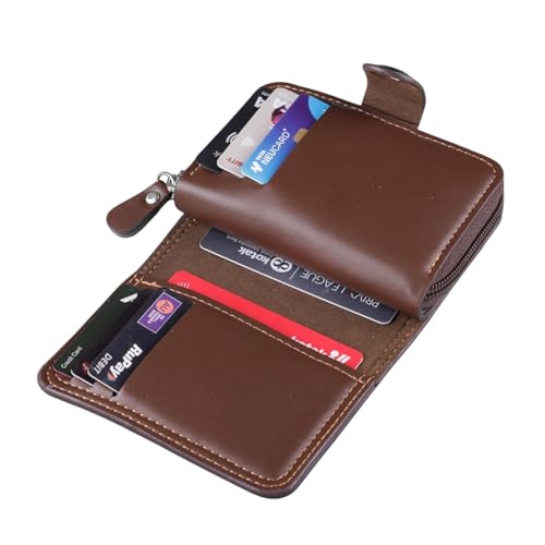 Image of MARETTO Men's Genuine Leather Wallet with Card Holder & Coin Pocket - Stylish Bifold Slim Wallet with Multiple Compartments for Cash & Cards (Black)