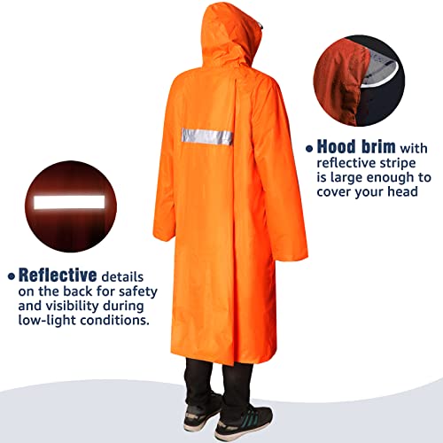 Anyoo Hood Rain Poncho Waterproof Lightweight Raincoat For Men Women Adult With Pocket For Hiking Camping Outdoor Activities #TOP1