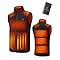 TODWARM Men's Heated Fleece Vest with Battery Pack 16000mAh/7.4V | Lightweight 15-Zone Warming Rechargeable Heating Vests for Winter Hiking Outdoors, M Black