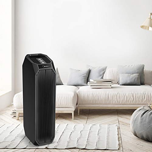 Purificador de Ar HEPA com Filtro de Carvão Ativado e LED UV para Alergias, Pólen, Animais de estima