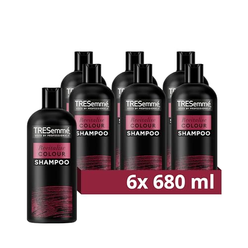 TRESemmé Revitalise Colour Shampoo up to 12 weeks of colour vibrancy* for coloured hair 6x 680 ml, White, 680 ml (Pack of 6)