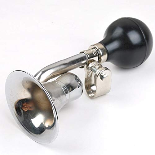 Pvnoocy Horn, Bugle Horn Retro Clown Horn Vintage Metal Twist Loudspeaker Kids Bike Horn for Club Golf Cart Kids Bike Bicycle Boat