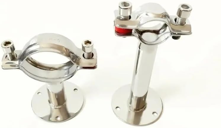 70-76mm 3インチ 76mm パイプハンガーブラケットクランプサポートクリップ ベースプレート付き 304ステンレス鋼 ビール
