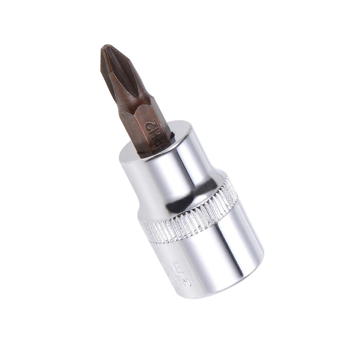 TA-VIGOR Phillips Bit Socket, 3/8" Drive x PH2 Key Socket, Premium S2 Steel Bits, 48mm Length Bit with Hex Shank Power Drill Adapter for Car, Trucks, Bike Repair(for Hand Use Only)