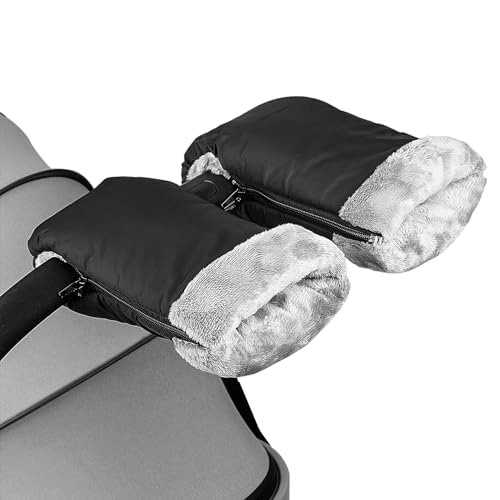 Kinderwagen Handwärmer,Universalgröße Handwärmer für Kinderwagen Buggy zubehör Handschuhe Handmuff mit Warm Fleece,Kinderwagenmuff für Wasserdicht und Winddicht,Hält Die Hände im Winter Schön Warm