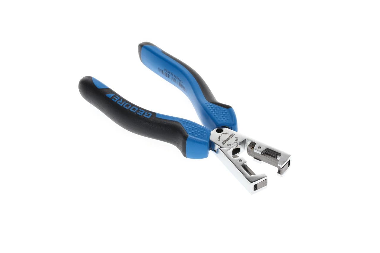 GEDORE Pinza Spellafili Automatica, Regolabile per Fili da 0.5-5.0 mm², Pinza Spellafili Regolabile, Acciaio Temprato a Olio e Bonificato, 8099-160 JC