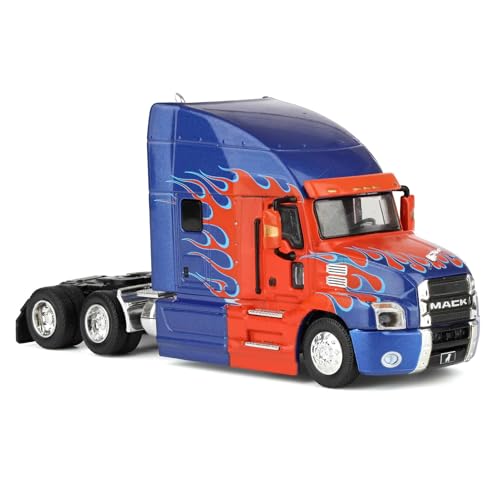 2019 Mack Anthem Camión 1:64 Rojo y Azul miniatura 2
