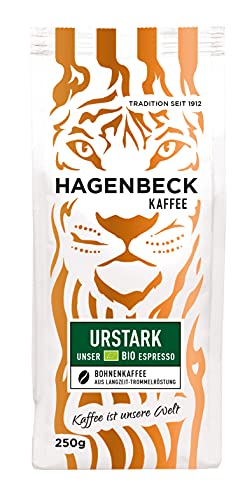 Hagenbeck - Kaffee - Bio Crema Pur - Röstkaffee - ganze Kaffeebohnen - 250g - cremig weicher Bio Kaffee Cover