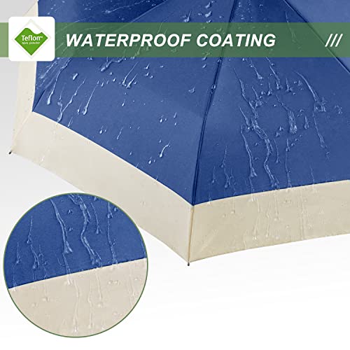 Lejorain Compact Golf Umbrella Large - 54Inch Travel Big Portable Automatic Folding Umbrella Windproof For Men Heavy Duty 210T Dupont Teflon Coated Umbrella For Rain #TOP3