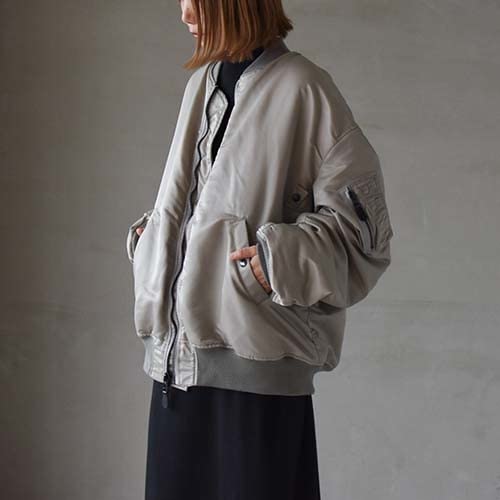 Amazon | 同様 LENO リノ 21AW MA-1 JACKET フライト ジャケット  