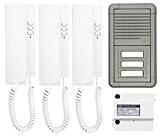 3 Haustelefone HT 2002 S weiß, mit Alphatonruf