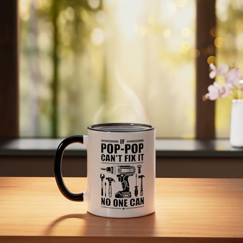 Taza de cerámica para café If Pop-Pop Can't Fix It No One Can miniatura 3
