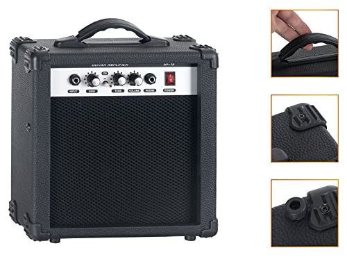 Rocktile Banger’s Pack Guitare electrique – Ensemble de Guitare électrique Sunburst – Kit avec Ampli de 25 W, Housse… - Les Beatles, Paul McCartney, John Lennon, RIngo Starr, George Harrison Rocktile Banger's Pack Guitare electrique - Ensemble de Guitare électrique Sunburst - Kit avec Ampli de 25 W, Housse… – Image 7