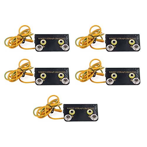 Erdungssteckverbinder mit Handschlaufe, ESD-Erdungssystem, L-förmig, nicht statisch, einfach zu installieren, langlebig, für die elektronische Militärindustrie, Gelb, Grün,