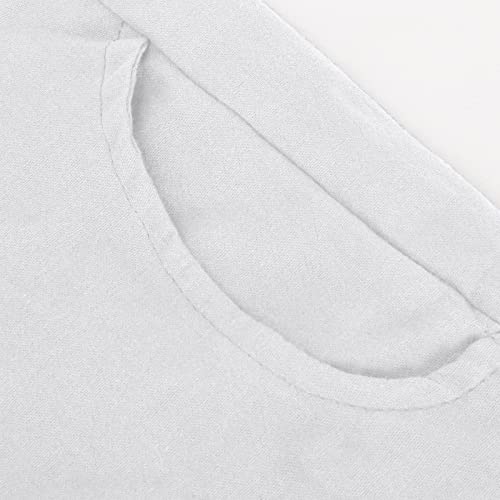 Image of LRMQS Cotton Linen Pants Women Casual Summer 2026 Trendy Loose Fit Beach Wide Straight Leg Trousers with Side Pockets