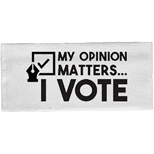 DecFure My Opinion Matters I Vote Toallas para baño de mano 35 cm x 75 cm Divertido Mantel Lavar Colths Toallas de plato Blanco Absorbente Sofá Color: My Opinion Matters I Vote