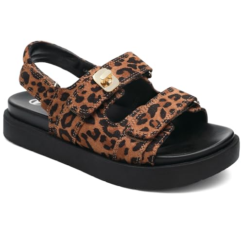 Sandales marron taille 31 pour enfant avec semelle rembourrée confortable et sangle réglable d'été