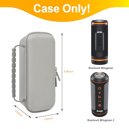Étui de transport pour Bushnell Wingman Golf GPS rigide protégeant les câbles gris - 2