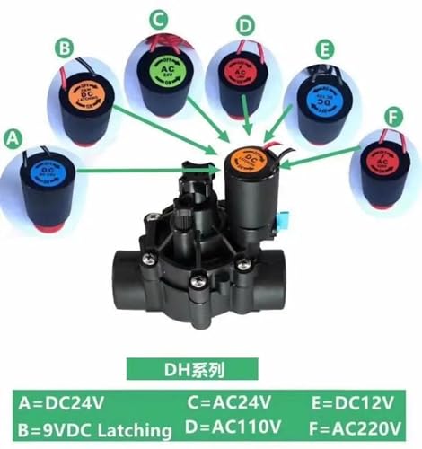 Irrigation à eau DN40 220VAC en nylon normalement fermé pour jardin et ferme - 4