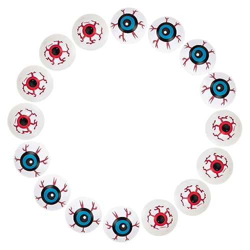 Zombie, Toy VANZACK 16 Piezas Ojo Aterrador De Halloween Globo Ocular De Halloween Bolas De Ojos Aterradoras Globos Oculares Zombies Ojos Falsos Accesorios De Medio Ojo...