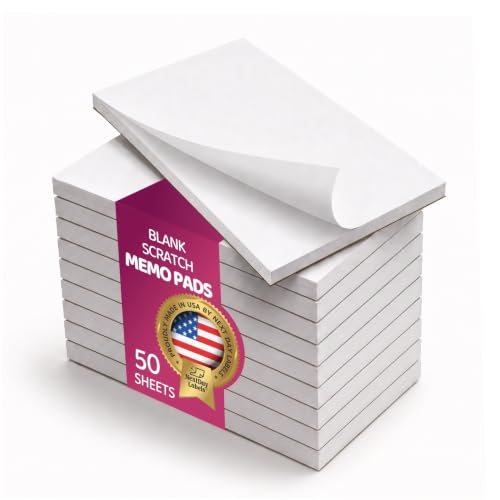 NextDayLabels - 5.5 x 8.5 - Pads, Scratch Paper, 50 Sheets Per Pad, 10 Pads