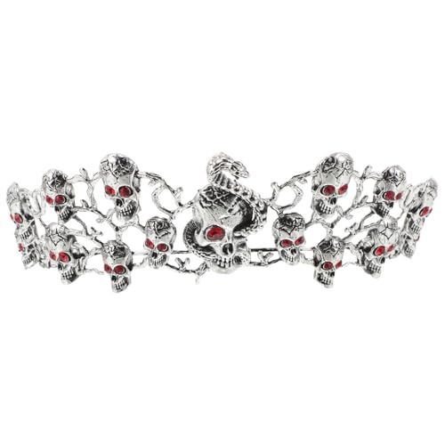 Tiara de calavera Tofficu estable que no aprieta ni se cae en halloween