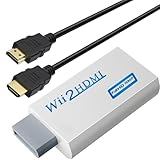 Wii to HDMI Converter Adapter,(2in1) T Tersely 1080P 720P with 1M High Speed HDMI Cable,Wii 2 HDMI Adaptor Output Video & 3.5mm Audio,Support All Wii Display Compatible with Nintendo Wii & HD Device